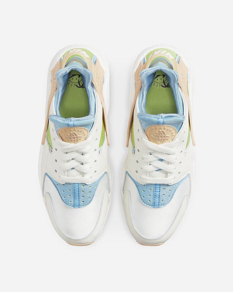 Blue Green Orange Nike Air Huarache Tennis Shoes | DPEKN2985