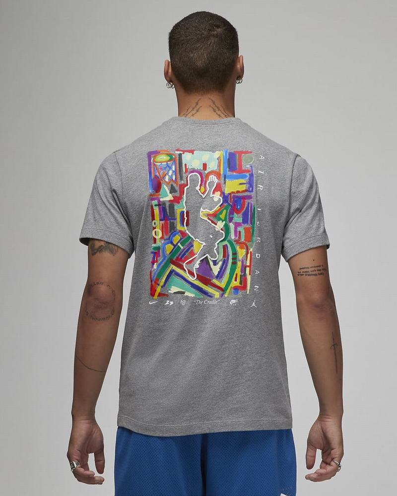 Dark Grey Nike Jordan Brand T Shirts | PSRUX1879