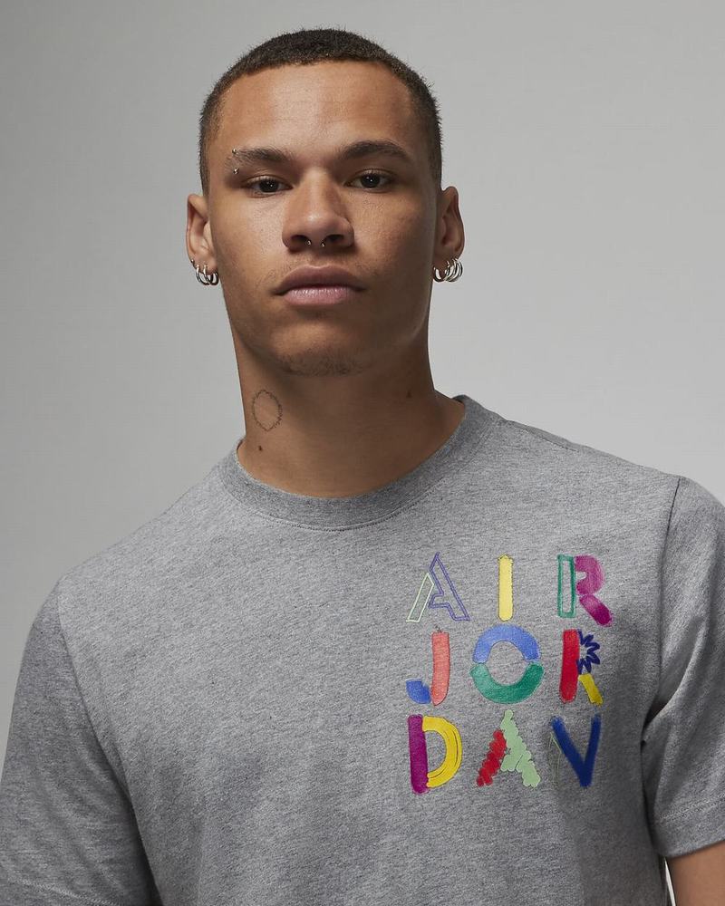 Dark Grey Nike Jordan Brand T Shirts | PSRUX1879