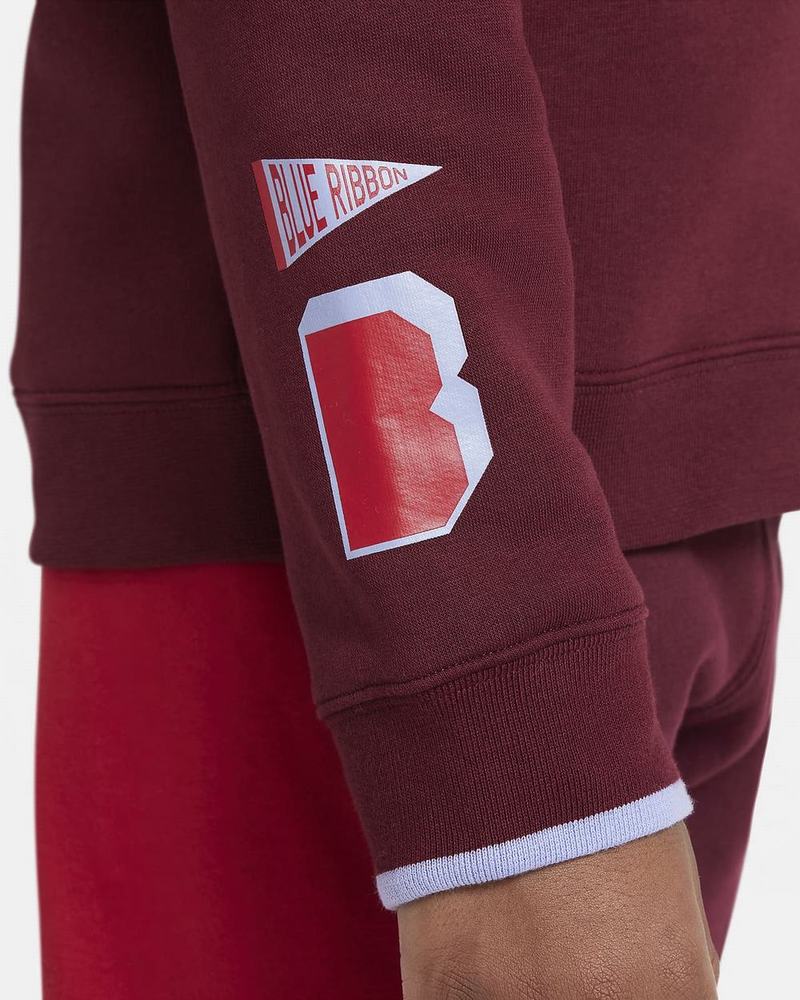 Dark Red Light Nike Dri-FIT Long Sleeve | RVWXI9025