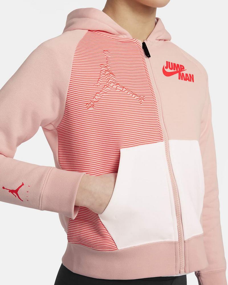 Pink Nike Jordan Jumpman Hoodie | PRATI9154