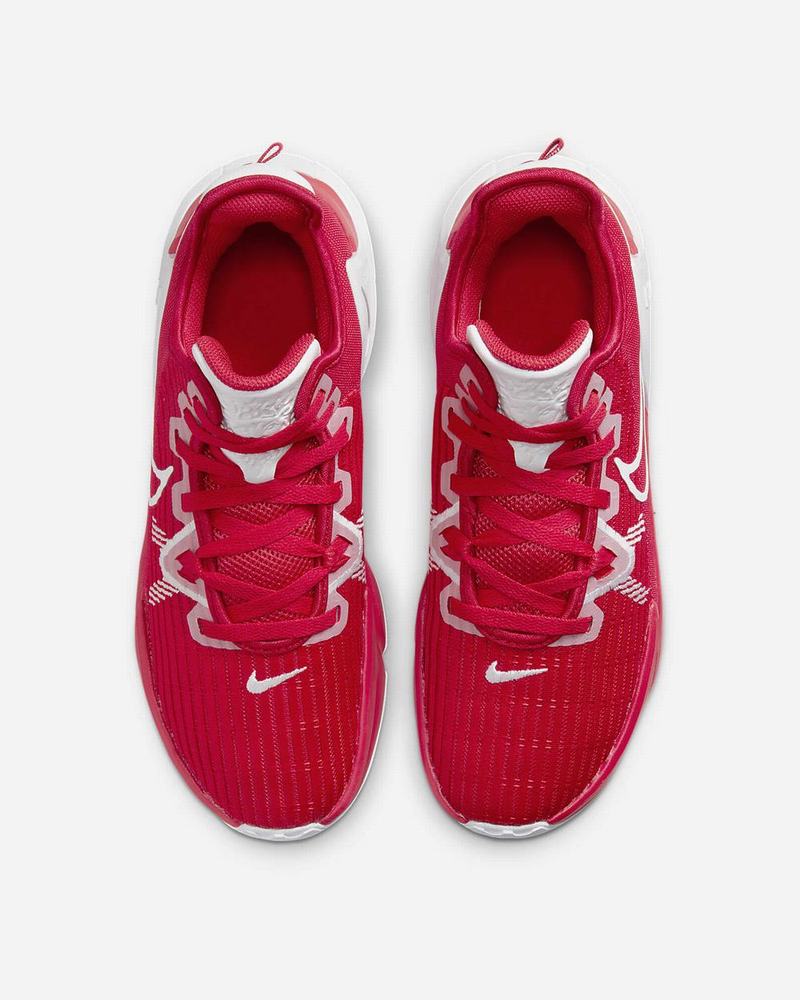 Red White Nike LeBron Witness 6 (Team) Basketball Shoes | SDMYW7089