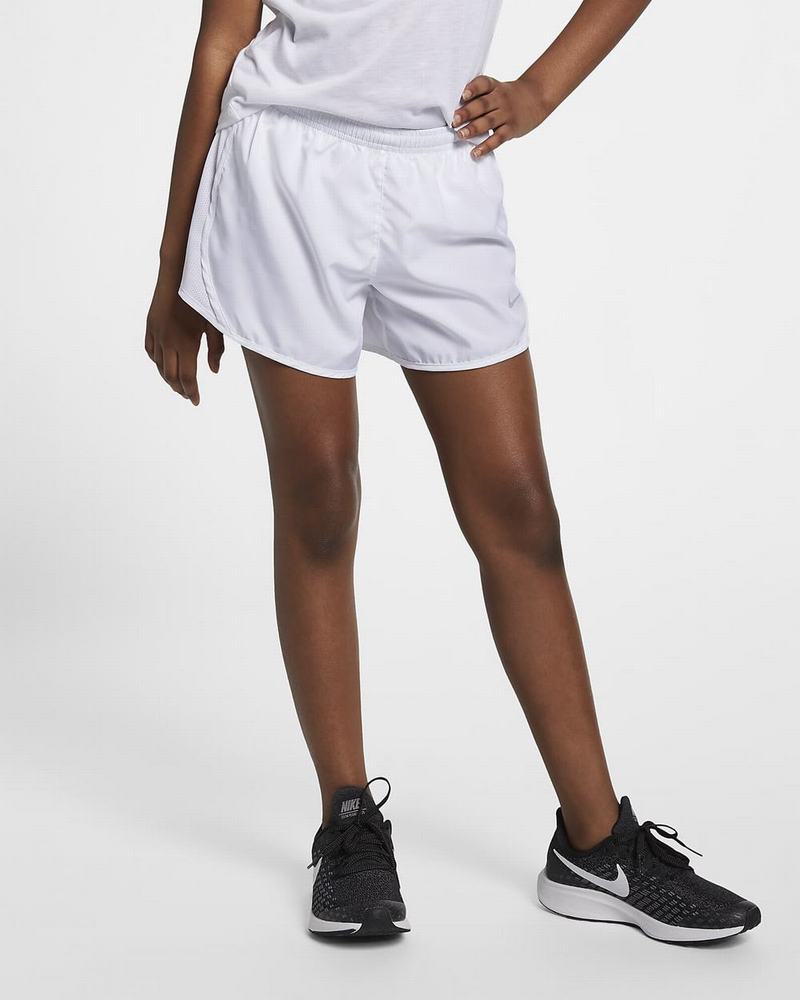 Royal White Nike Dri-FIT Tempo Shorts | KZVBW5978
