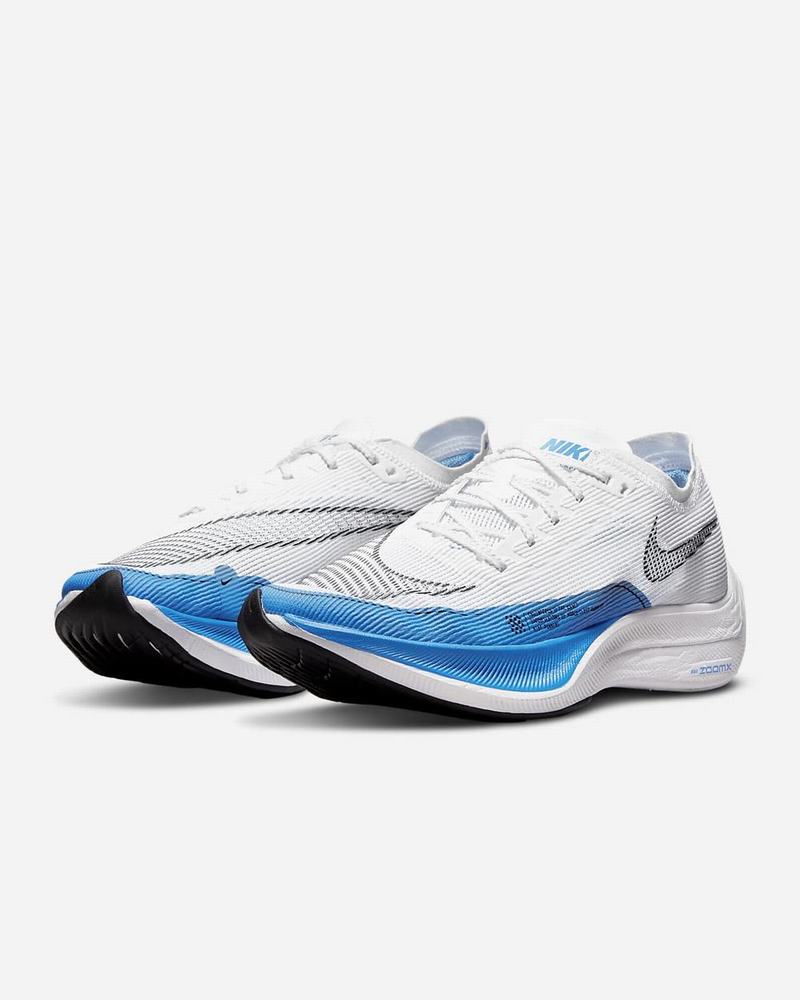 White Black Blue Nike ZoomX Vaporfly Next% 2 Racing Shoes | OWCDZ5421