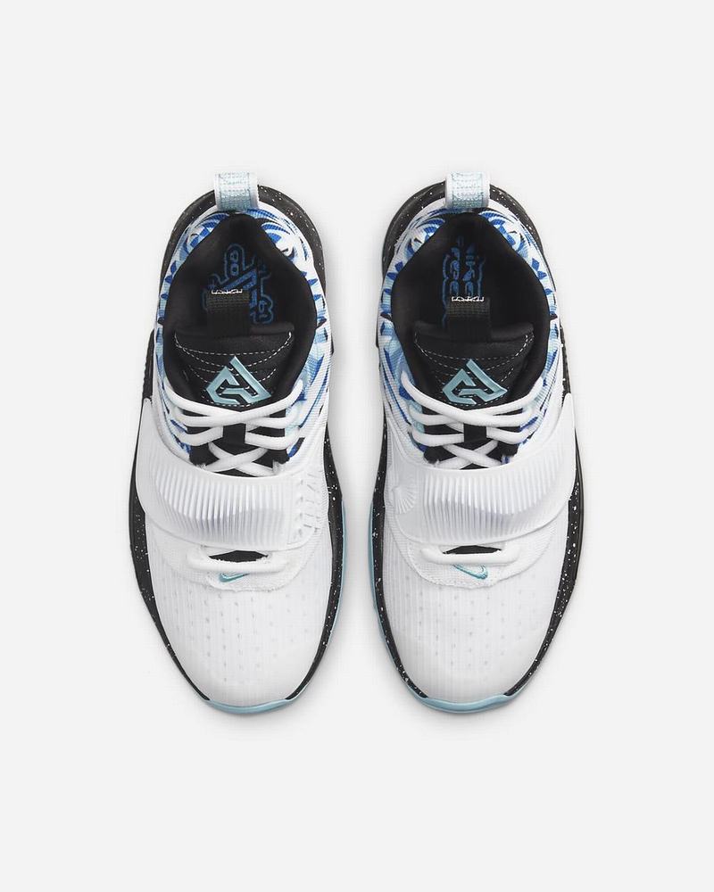 White Black Nike Freak 3 SE Basketball Shoes | IAXKF8471