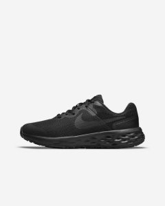 Black Dark Grey Black Nike Revolution 6 Running Shoes | EZTCW3749