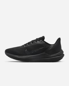 Black Dark Grey Nike Air Winflo 9 Running Shoes | AOQGF8140
