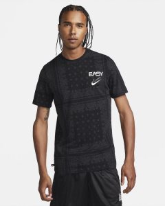 Black Dark Grey Nike KD Dri-FIT T Shirts | BXMAK8413