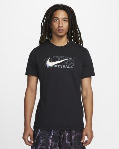 Black Nike Dri-FIT Swoosh T Shirts | CIVKW8254