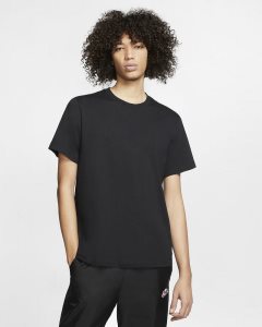 Black Nike T Shirts | QEMKY2867