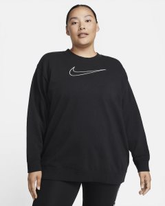 Black White Nike Dri-FIT Get Fit Sweatshirts | FGEAK0483