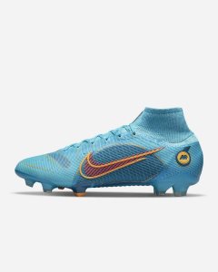 Blue Orange Nike Mercurial Superfly 8 Elite FG Soccer Cleats | CPHYK4756