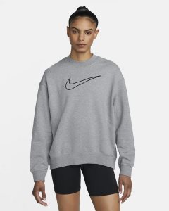 Dark Grey Black Nike Dri-FIT Get Fit Sweatshirts | TAIRL8934