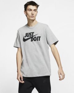 Dark Grey Black Nike JDI T Shirts | JYOHU5621