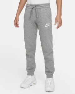 Dark Grey White Nike Club Fleece Jogger | FLGTB4910