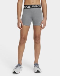Dark Grey White Nike Pro Shorts | AZTYQ5347