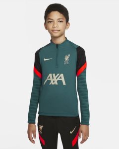 Dark Turquoise Light Red Grey Nike Liverpool FC Strike Tops | SALNH5340
