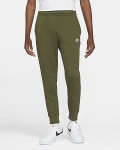 Green White Nike Club Fleece Jogger | CDJIW4357