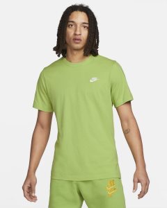 Green White Nike Club T Shirts | FROKY0617