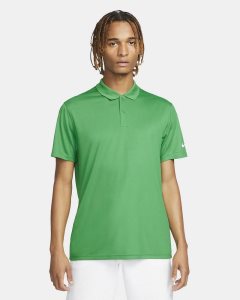 Green White Nike Dri-FIT Victory Polo Shirts | FYRSJ6021