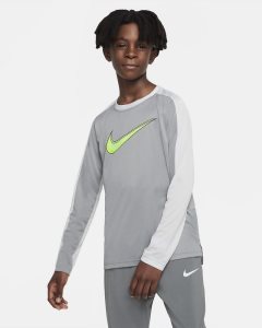 Grey Green Nike Dri-FIT Long Sleeve | XYDQA1286