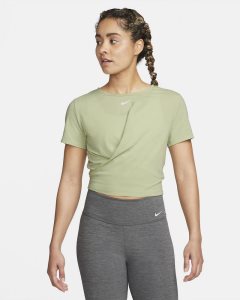 Olive Nike Dri-FIT One Luxe Tops | BTGIW8435