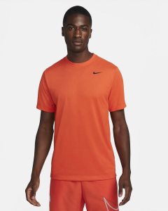 Orange Black Nike Dri-FIT T Shirts | IWOKP0413