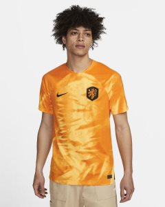 Orange Black Nike Netherlands 2022/23 Stadium Home Jersey | QAUOF4913