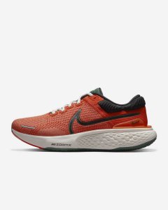 Orange Green Black Nike ZoomX Invincible Run Flyknit 2 Running Shoes | VFSMW7820