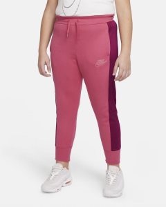 Pink Burgundy Nike Club Fleece Pants | ZJTEP2480