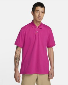 Pink Nike The Polo Polo Shirts | PEKLT4963