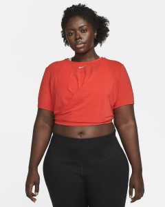 Red Nike Dri-FIT One Luxe Tops | QZDIG3061