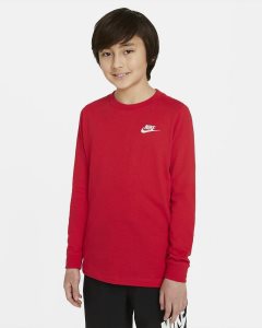 Red White Nike Long Sleeve | TRYZG2693