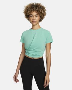 Turquoise Nike Dri-FIT One Luxe Tops | YENBD2439