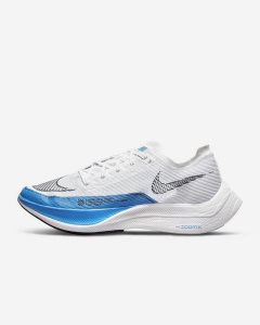 White Black Blue Nike ZoomX Vaporfly Next% 2 Racing Shoes | OWCDZ5421