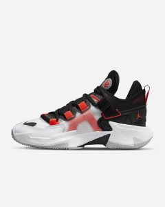 White Black Grey Light Red Nike Jordan Why Not .5? Basketball Shoes | GDILZ4289