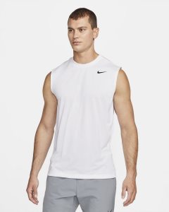 White Black Nike Dri-FIT Legend T Shirts | OVNKP5384