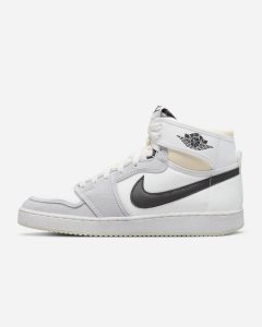 White Grey Black Nike Jordan 1 KO Baseball Shoes | FZQHD8729
