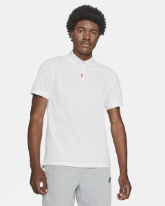 White Nike The Polo Polo Shirts | KQNWE6529